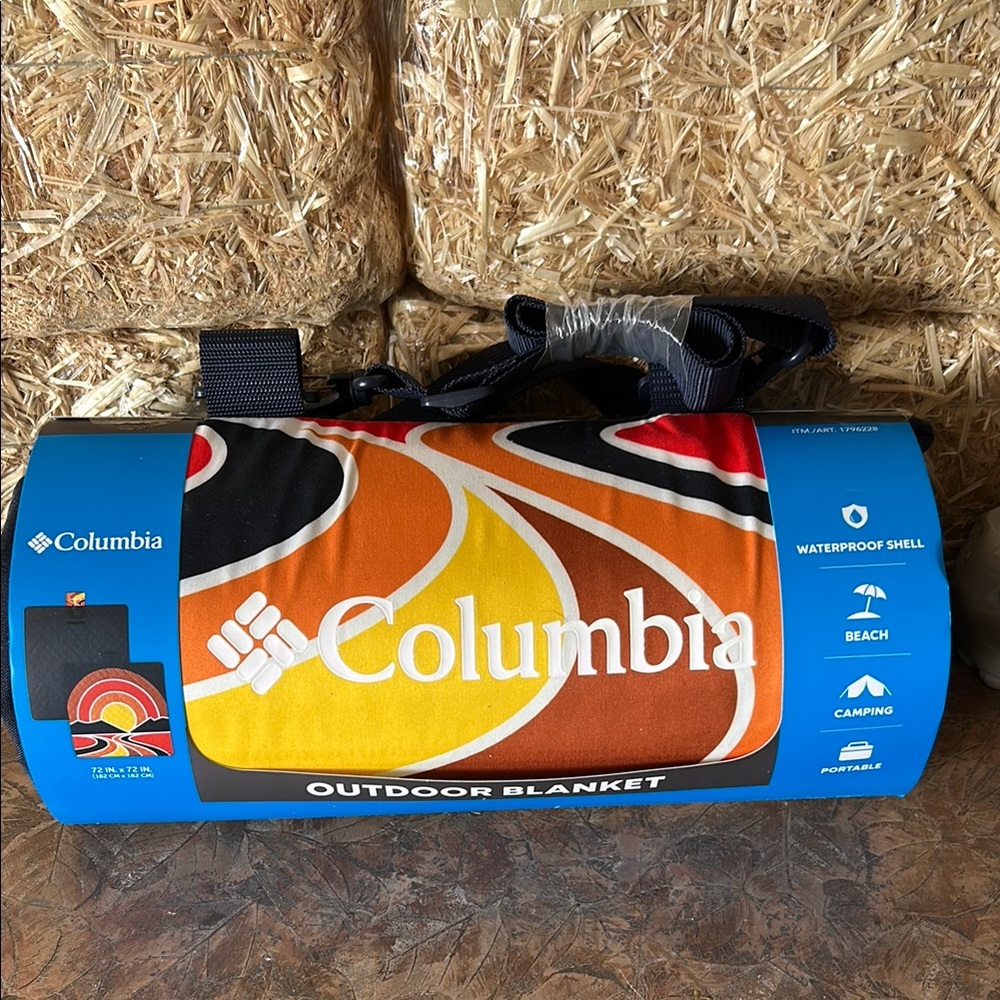 Columbia Outdoor Blanket with Vibrant Road To The Sunset Design